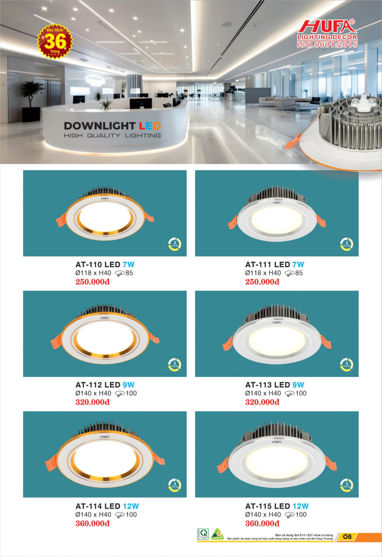 Bảng giá đèn LED HUFA 2026